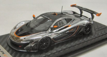 Immagine di MC LAREN P1 GTR CHROME AND GLOSS BLACK RACE VERSION LIM.50 1:43