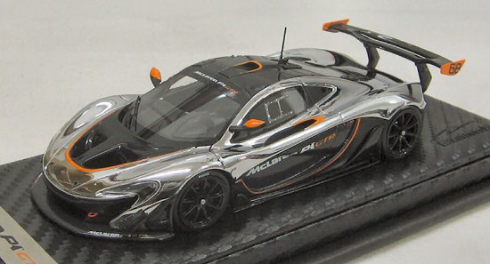 Immagine di MC LAREN P1 GTR CHROME AND GLOSS BLACK RACE VERSION LIM.50 1:43