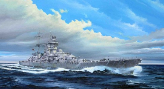 Immagine di NAVE GERMAN CRUISER PRINZ EUGEN 1945 KIT 1:350