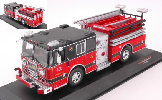 Immagine di SEAGRAVE FIRETRUCK RED/BLACK 1:43
