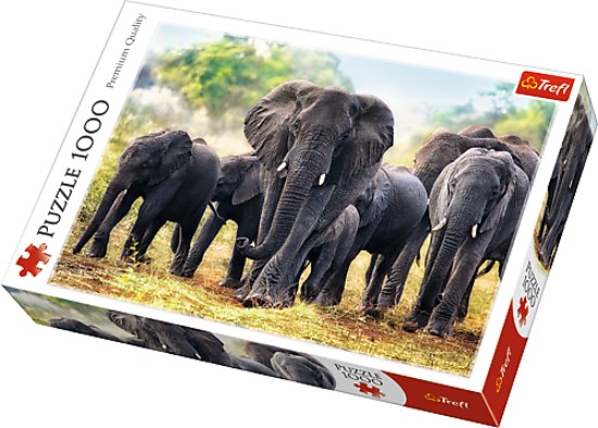 Immagine di ELEFANTI AFRICANI - AFRICAN ELEPHANTS PUZZLE Pz.1000