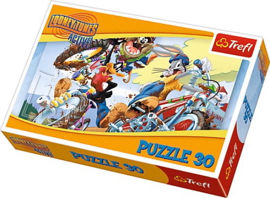 Immagine di WARNER LOONEY TUNES BIKE RACE PUZZLE Pz.30