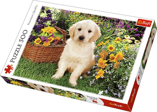 Immagine di CUCCIOLO DI LABRADOR IN GARDINO - PUPPY IN THE GARDEN PUZZLE Pz.500