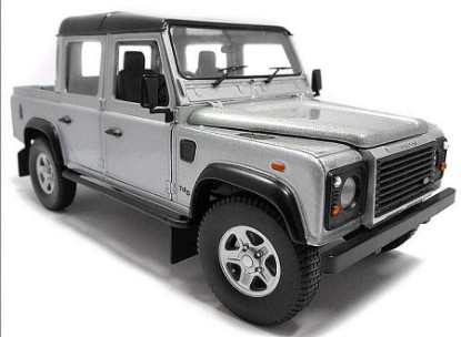 Immagine di LAND ROVER DEFENDER 110 TDI PICK UP 1983 SILVER 1:18