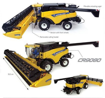 Immagine di MIETITREBBIA NEW HOLLAND CR9080 WITH FRONT WHEELS 1:32