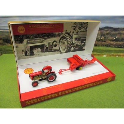 Immagine di MASSEY FERGUSON 35 DELUXE + IMBALLATRICE MASSEY-HARRIS 1:32
