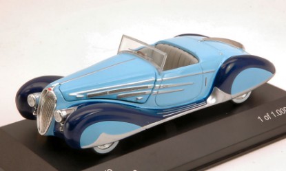 Immagine di DELAHAYE 165 V12 1938 LIGHT BLUE/DARK BLUE 1:43