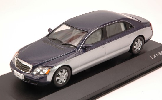 Immagine di MAYBACH 62 2009 SILVER/METALLIC BLUE 1:43