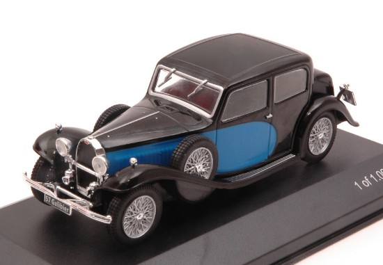 Immagine di BUGATTI 57 GALIBIER 1934 BLACK/BLUE 1:43