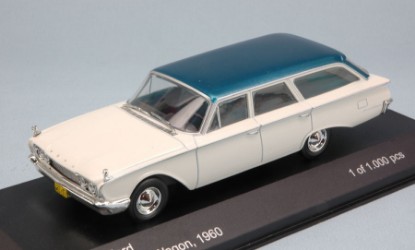 Immagine di FORD RANCH WAGON 1960 WHITE W/ BLUE ROOF 1:43