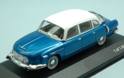Immagine di TATRA 603 1970 METALLIC BLUE/WHITE 1:43