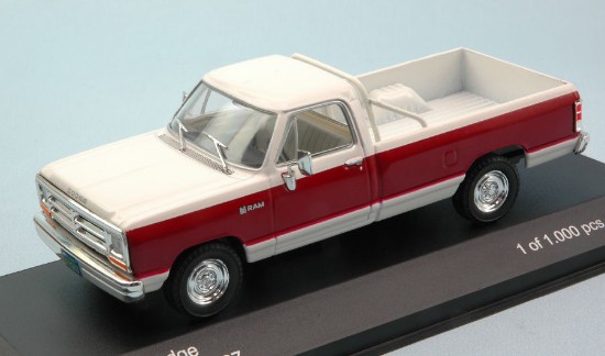 Immagine di DODGE RAM 1987 WHITE/BORDEAUX 1:43