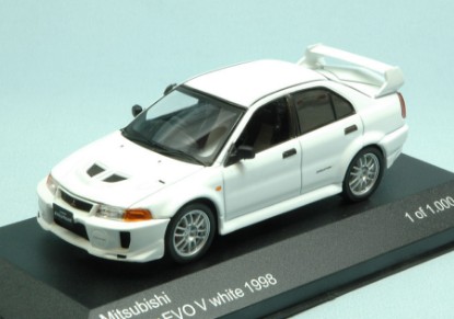 Immagine di MITSUBISHI LANCER EVO V 1998 WHITE 1:43