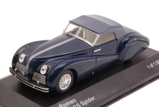 Immagine di ALFA ROMEO 6C 2500 SS SPIDER SOFT TOP 1942 DARK BLUE 1:43