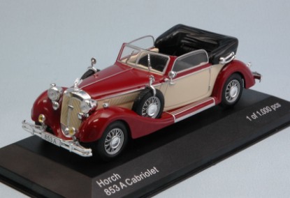 Immagine di HORCH 853A CONVERTIBLE 1935 DARK RED/CREAM 1:43
