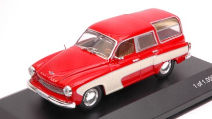 Immagine di WARTBURG 312 CAMPING 1960 RED/CREAM 1:43