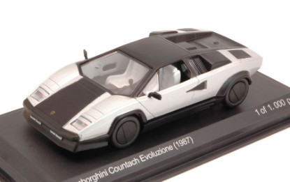 Immagine di LAMBORGHINI COUNTACH EVOLUZIONE 1987 SILVER/BLACK 1:43