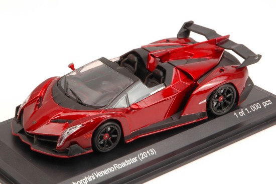 Immagine di LAMBORGHINI VENENO ROADSTER 2013 METALLIC RED 1:43