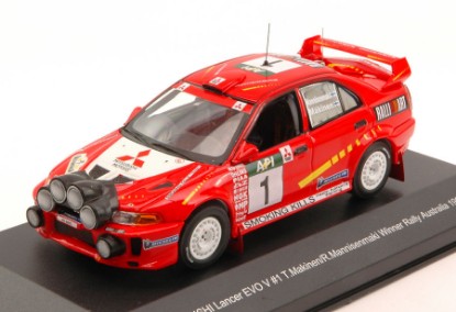 Immagine di MITSUB.LANCER EVO V N.1 WINNER AUSTRALIA 1998 MAKINEN-MANNISENMAKI 1:43