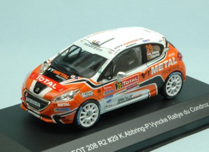 Immagine di PEUGEOT 208 R2 N.29 12th RALLYE DU CONDROZ 2013 K.ABBRING-P.VYNCKE 1:43