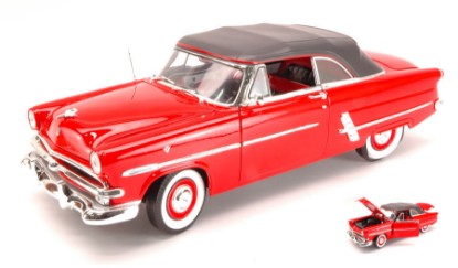 Immagine di FORD CRESTLINE SUNLINER 1953 RED CANOPY 1:18