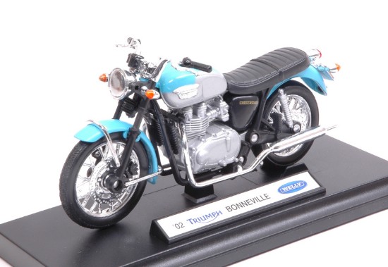 Immagine di TRIUMPH BONNEVILLE 2002 BLUE 1:18