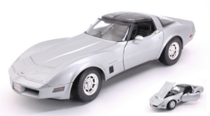 Immagine di CHEVROLET CORVETTE COUPE  1982 SILVER 1:18