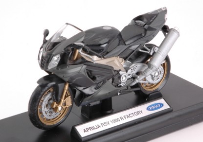 Immagine di APRILIA RSV 1000R FACTORY BLACK 1:18