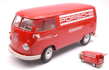 Immagine di VW T1 BUS 1963 PANEL VAN "PORSCHE RENNDIENST" 1:18