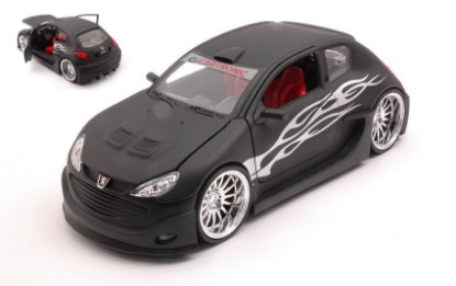 Immagine di PEUGEOT 206 TUNING MATT BLACK DECORATED 1:24