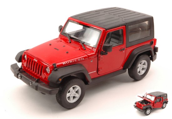 Immagine di JEEP WRANGLER RUBICON 2007 SOFT TOP RED 1:24