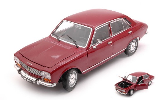Immagine di PEUGEOT 504 1975 BORDEAUX 1:24