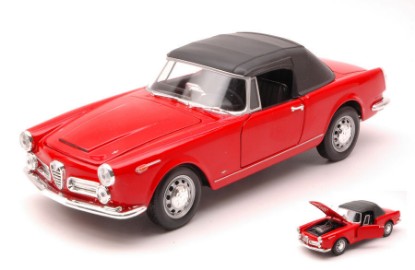 Immagine di ALFA ROMEO SPIDER SOFT TOP 2600 1960 RED 1:24