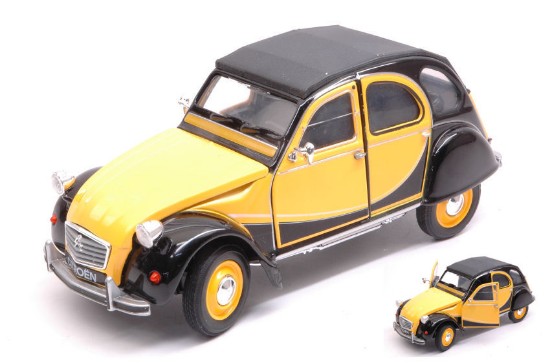 Immagine di CITROEN 2 CV 6 CHARLESTON 1982 YELLOW/BLACK 1:24-27