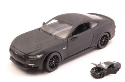 Immagine di FORD MUSTANG GT 2015 MATT BLACK 1:24