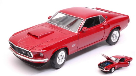 Immagine di FORD MUSTANG BOSS 429 1969 DARK RED 1:24-27