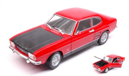 Immagine di FORD CAPRI RS 1969 RED W/BLACK HOOD 1:24