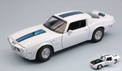 Immagine di PONTIAC FIREBIRD TRANS AM 1972 WHITE W/BLUE STRIPE 1:24-27