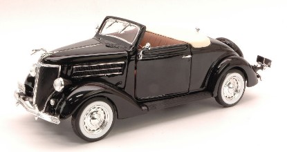 Immagine di FORD DELUXE CABRIOLET 1936 BLACK 1:24