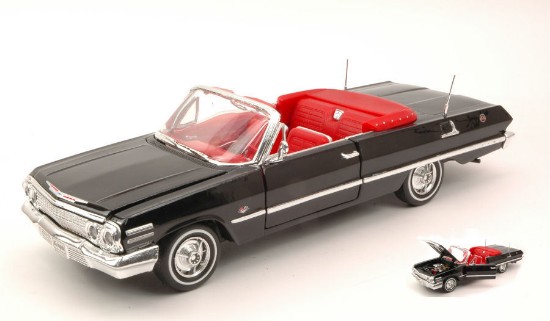 Immagine di CHEVROLET IMPALA OPEN 1963 BLACK 1:24
