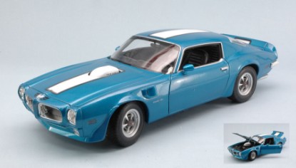 Immagine di PONTIAC FIREBIRD TRANS AM 1972 BLUE W/WHITE STRIPES 1:18