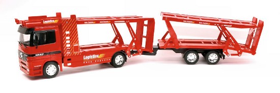 Immagine di MERCEDES ACTROS TRACTOR "CAR CARRIER WITH HANGER" RED 1:32