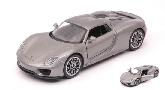 Immagine di PORSCHE 918 SPYDER SILVERGUN SCALA 1:34-39 cm 11