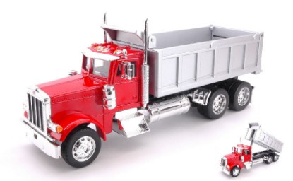 Immagine di PETERBILT 379 DUMP TRUCK RED/GREY 1:32