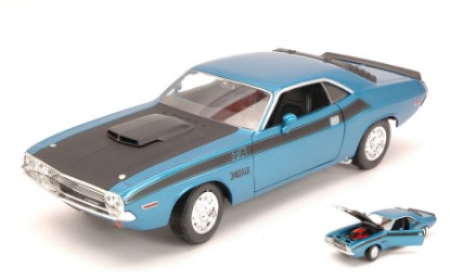 Immagine di DODGE CHALLENGER T/A 1970 BLUE/BLACK 1:24