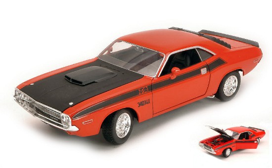 Immagine di DODGE CHALLENGER T/A 1970 ORANGE/BLACK 1:24