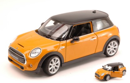 Immagine di NEW MINI COOPER HATCH 2014 OCHRE W/BLACK ROOF 1:24