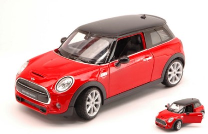 Immagine di NEW MINI COOPER HATCH 2014 RED W/BLACK ROOF 1:24