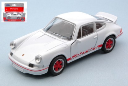 Immagine di PORSCHE CARRERA RS 1973 WHITE W/RED STRIPES cm 11