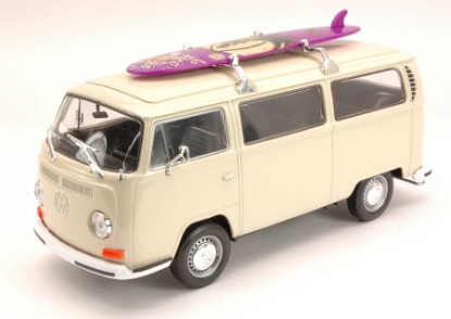 Immagine di VW T2 BUS W/SURFBOARD 1972 CREAM 1:24